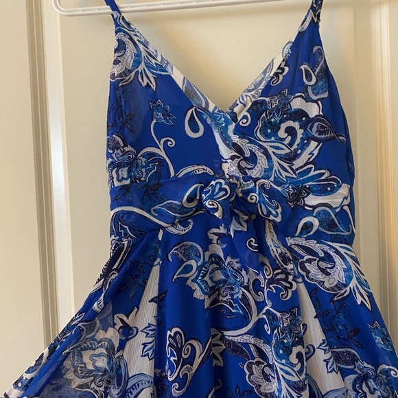 SOLD - NWT Mixed Print Chiffon Maxi Dress size 0 - Picture 4 of 6